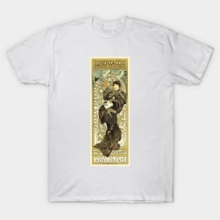 THEATRE DE LA RENAISSANCE Sarah Bernhardt Lithograph Poster by Alphonse Mucha T-Shirt